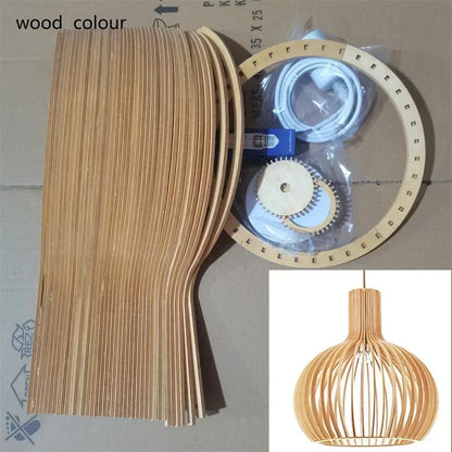 Lampa Wisząca Z Drewna | Elegancki Design 1,5 Kg Do Salonu, Sypialni, Biura 10