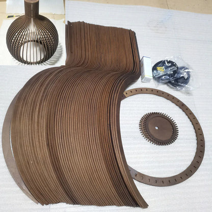 Lampa Wisząca Z Drewna | Elegancki Design 1,5 Kg Do Salonu, Sypialni, Biura 7