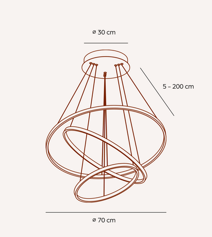 Lampa pierścieniowa LED | Funkcja ściemniania 1.5kg 8