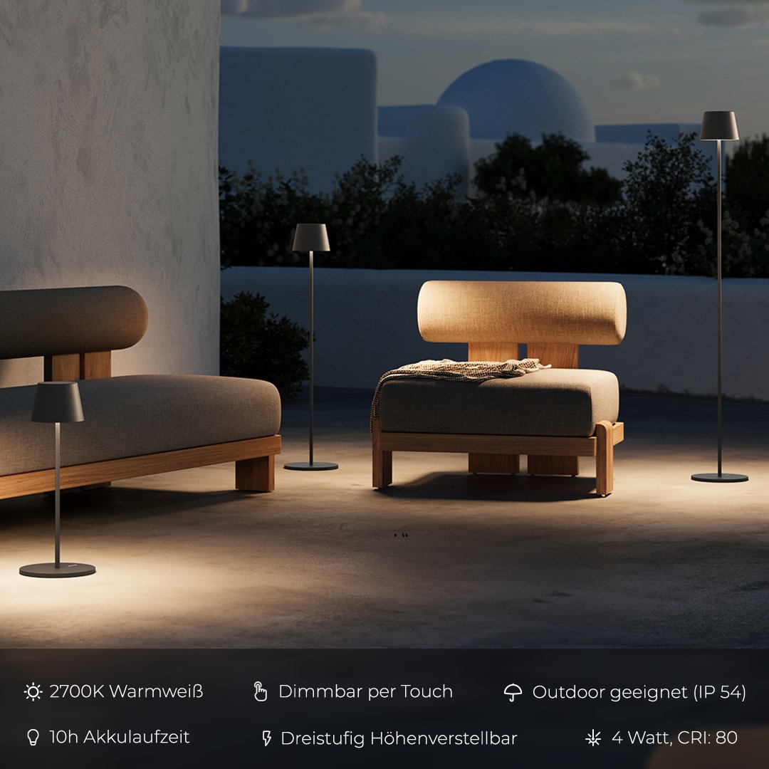 Lampa podłogowa YAVA LED | Regulacja wysokości 1,5 kg 2