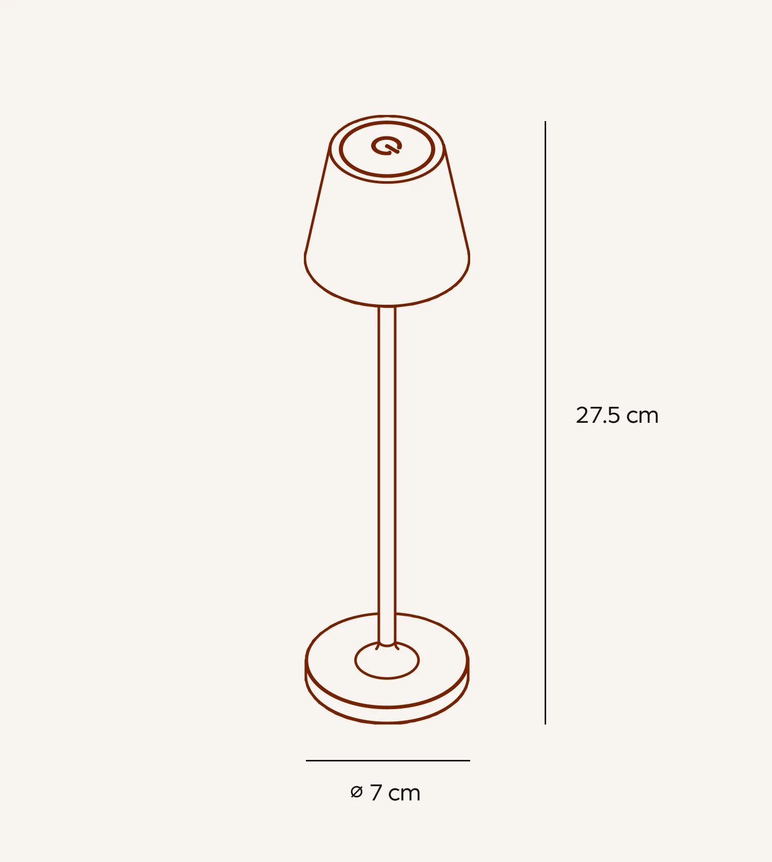 Lampa stołowa LED Nova Micro | Minimalistyczny design 0.5kg 2