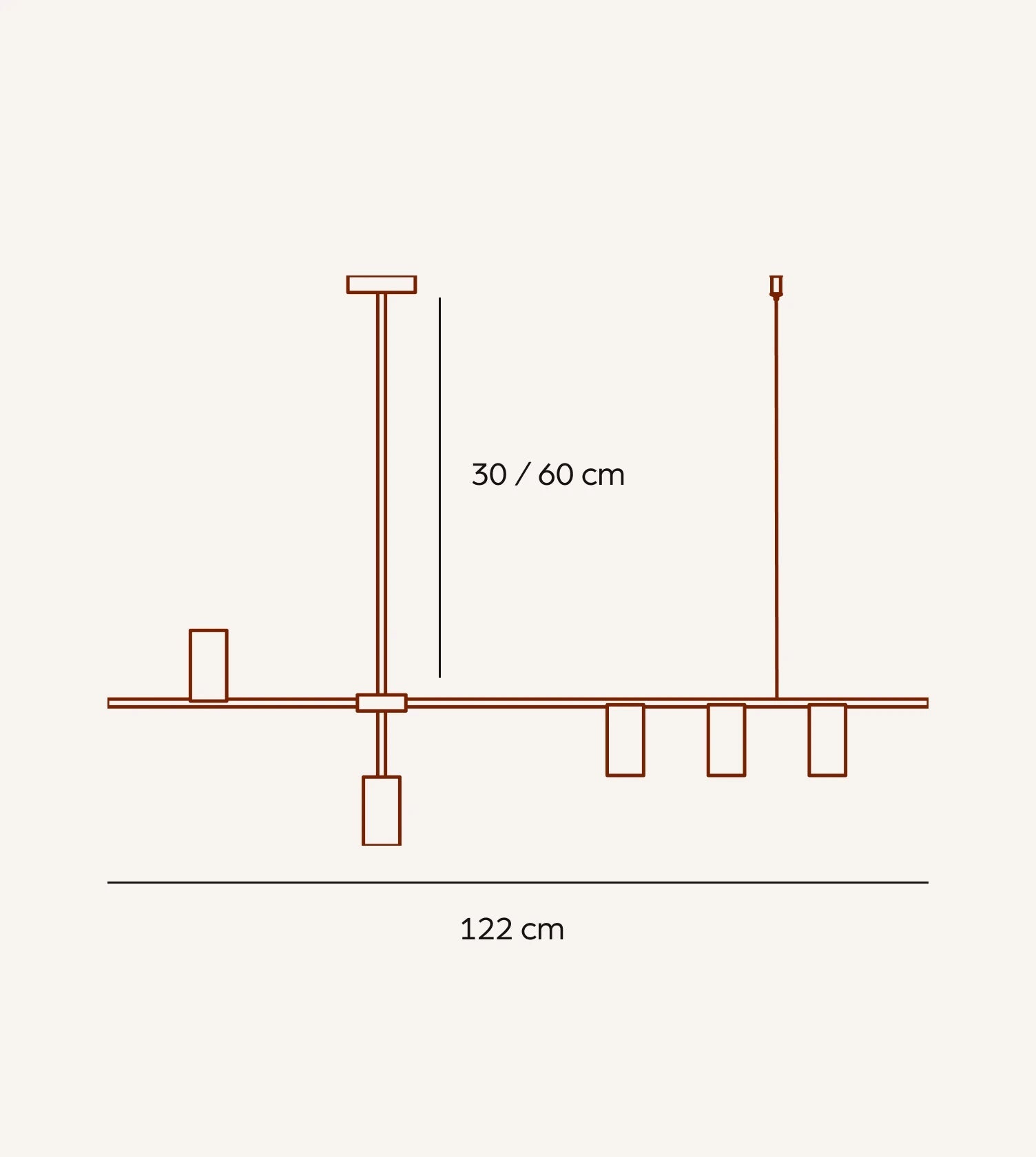Lampa sufitowa AJAKS | Designerski wygląd 1,5 kg 1