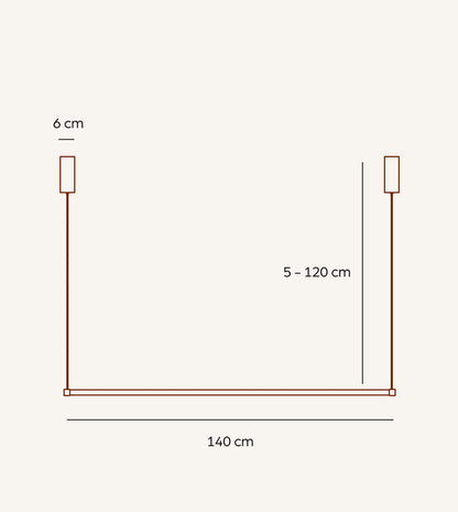 Lampa sufitowa LED | Minimalistyczny design 1.5kg 1