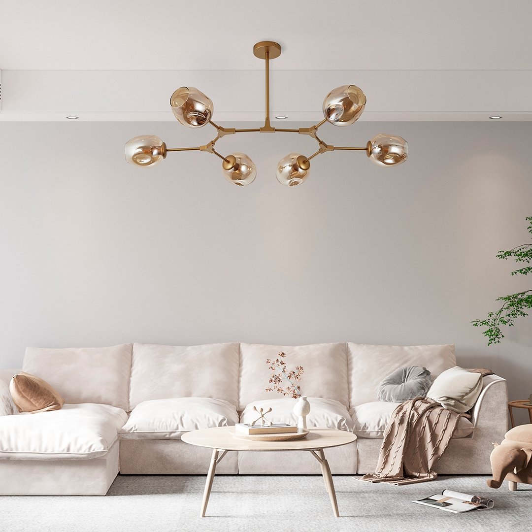 Lampa sufitowa URANOS | 6 ruchomych głowic 5