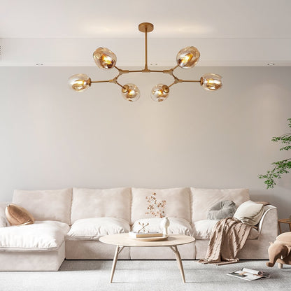 Lampa sufitowa URANOS | 6 ruchomych głowic 6