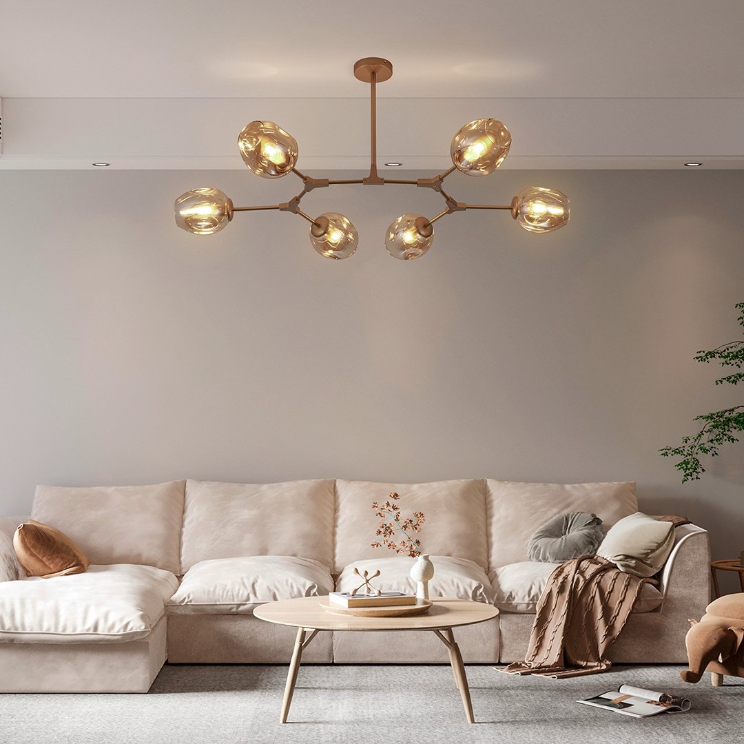 Lampa sufitowa URANOS | 6 ruchomych głowic 7