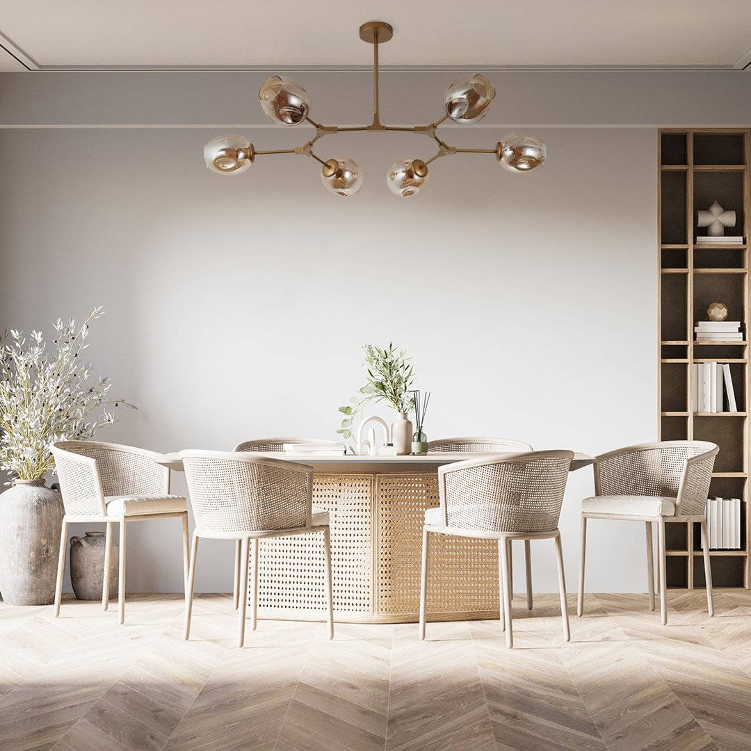 Lampa sufitowa URANOS | 6 ruchomych głowic 8