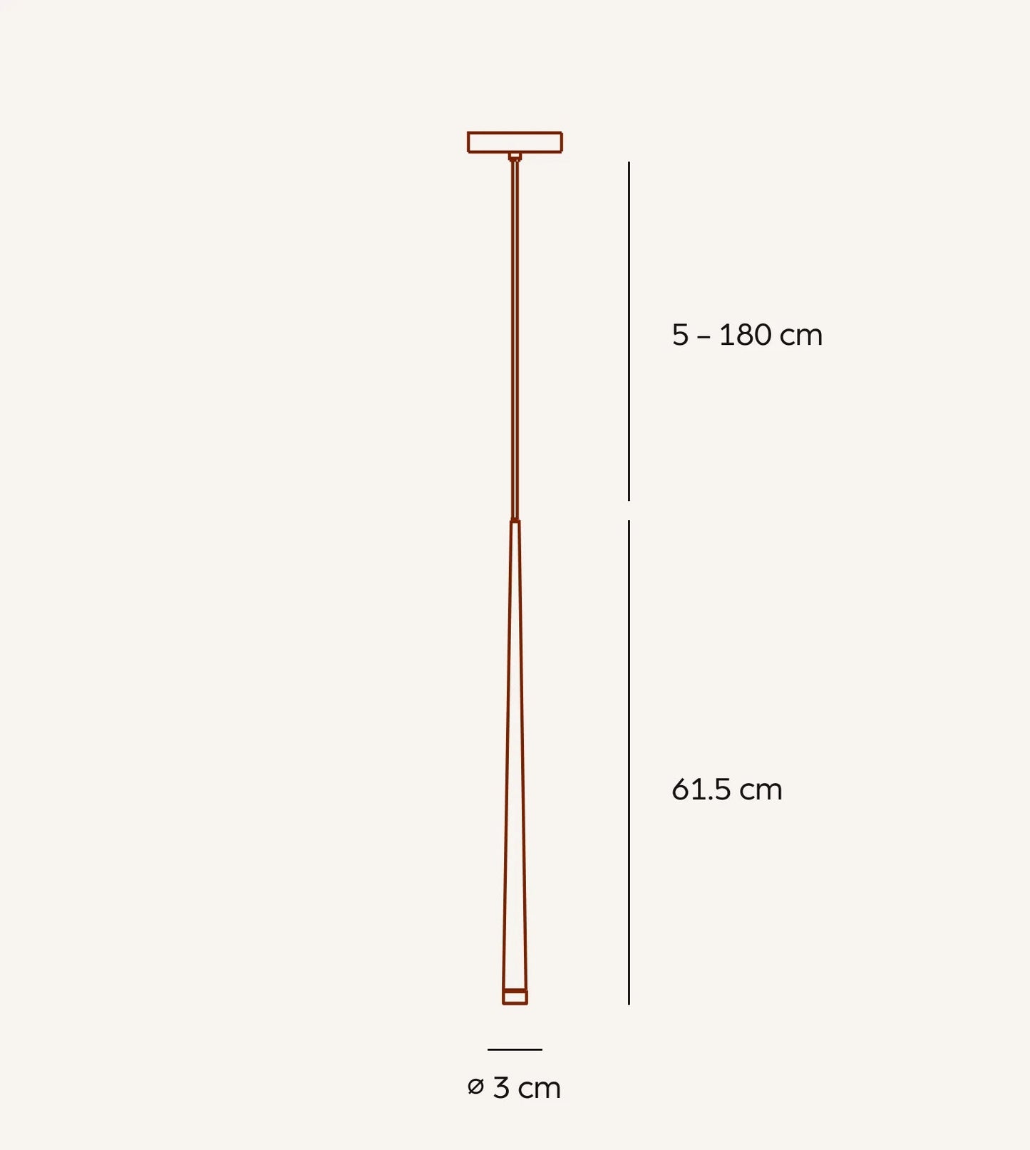 Lampa wisząca HADES | Ekstrawagancki kształt 1,5 kg 1