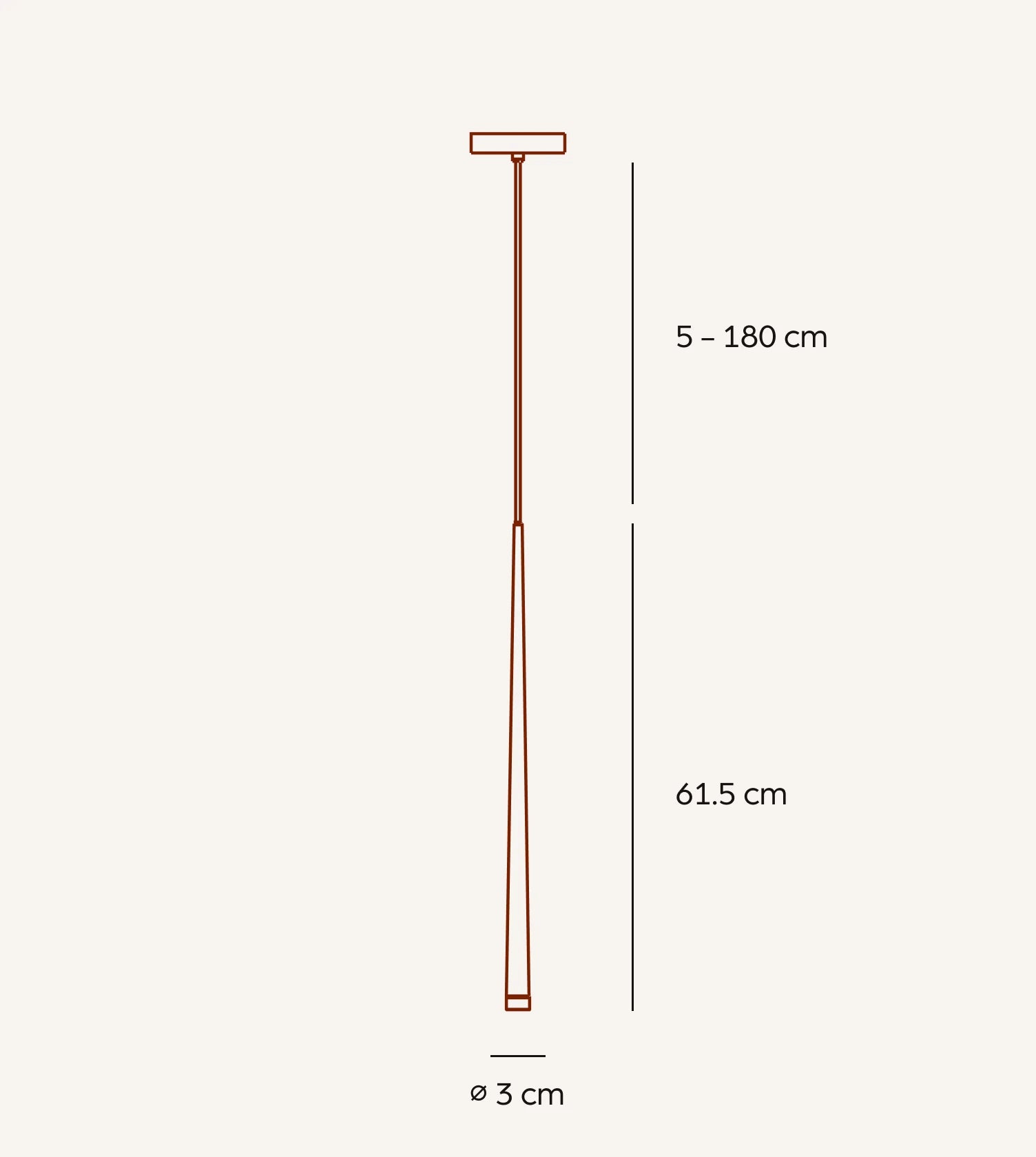 Lampa wisząca HADES | Ekstrawagancki kształt 1,5 kg 1