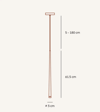 Lampa wisząca HADES | Ekstrawagancki kształt 1,5 kg 1