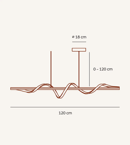 Lampa wisząca LED Hemeria | Minimalistyczny design 1,5 kg 1