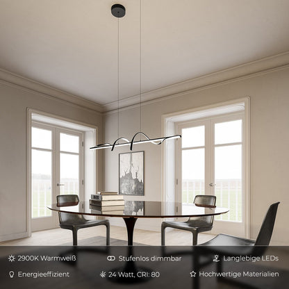 Lampa wisząca LED Hemeria | Minimalistyczny design 1,5 kg 2