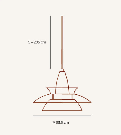 Lampa wisząca Leto | Styl retro i nowoczesna funkcjonalność 1
