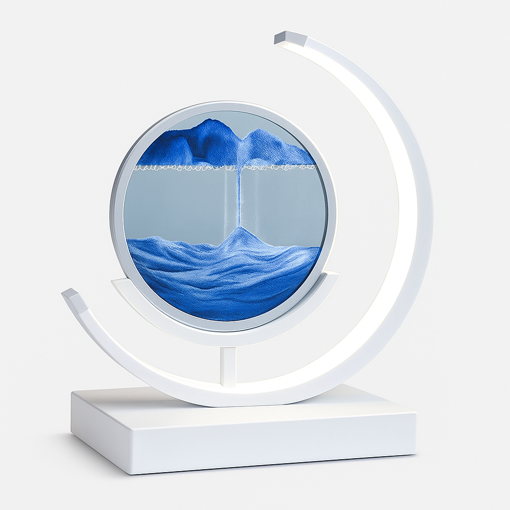 Lampa z Piaskowym Krajobrazem | Ruchoma Sztuka 1,5 kg 1