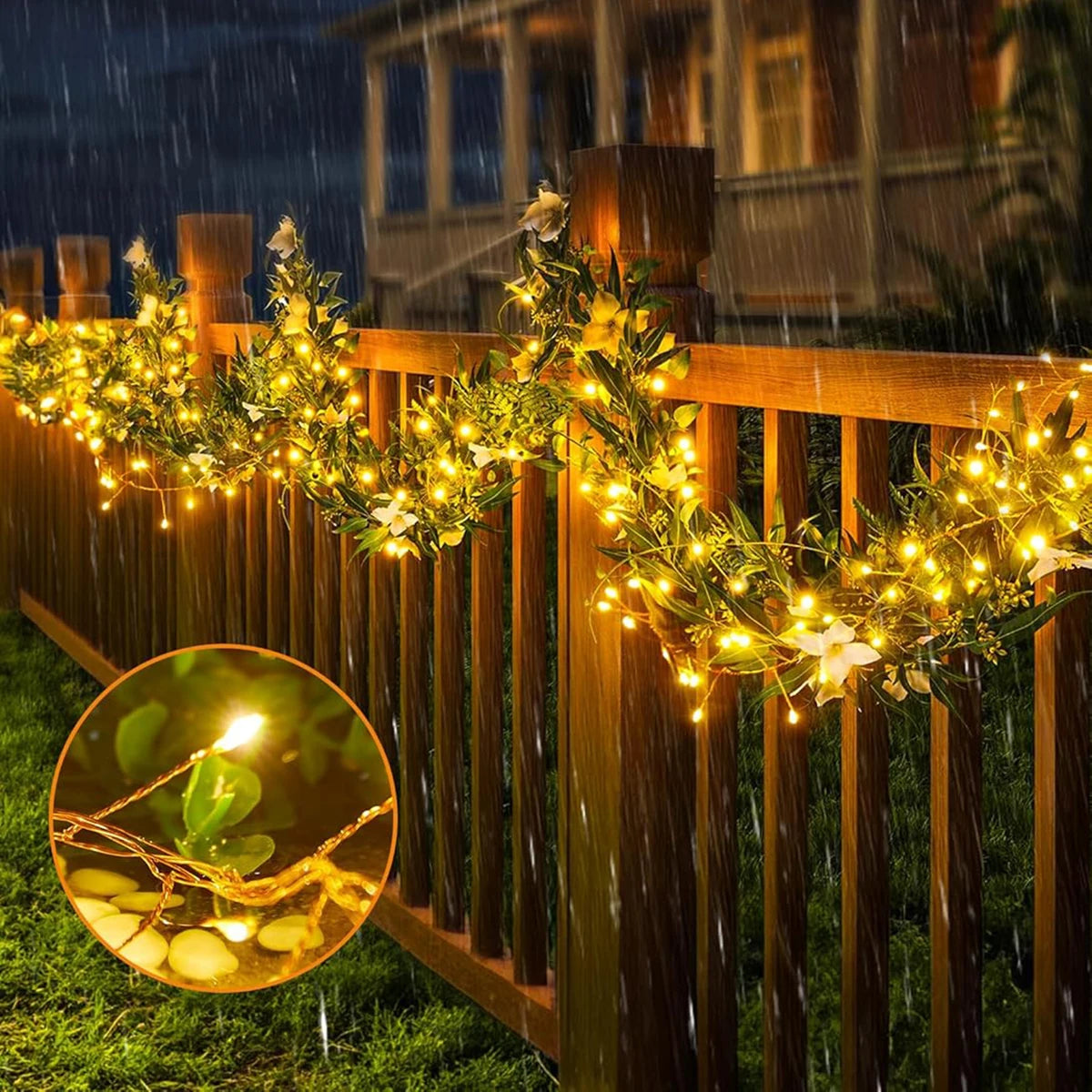 Łańcuch Świetlny LED 6-50M | 200 Diod, Wysoka Jakość Diody, Energooszczędny 4