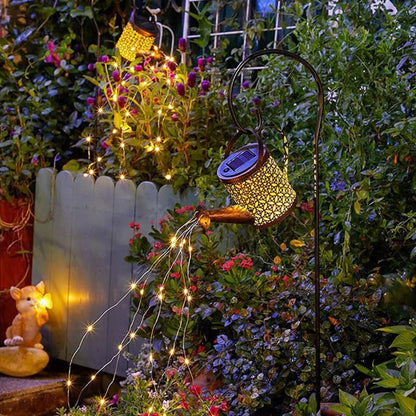 Latarnia Ogrodowa z Czujnikiem Zmierzchu | Oświetlenie Zewnętrzne IP65, Solarne Żarówki LED 1