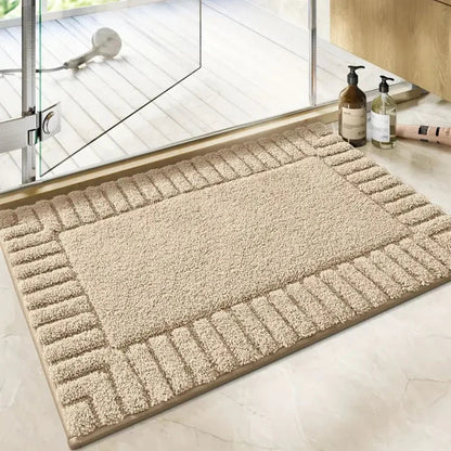Minimalist Striped Bathroom Mat