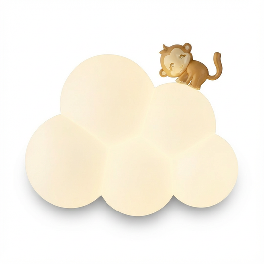 NimbusGlow Kinkiet Dziecięcy LED | Delikatne Światło 0,5kg 0