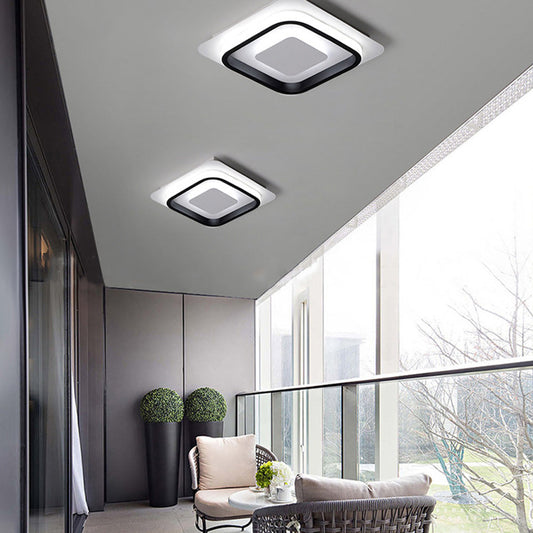 Nowoczesna Lampa Sufitowa LED | Geometryczny Design, Energooszczędna do Salonu i Sypialni 0