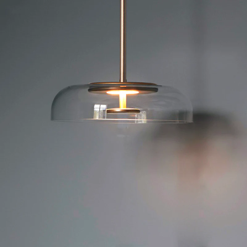 Nowoczesna Szklana Lampa Wisząca LED z Regulowaną Wysokością – Idealna Lampa do Salonu i Jadalni, Lampy Wiszące do Oświetlenia wnętrz 0
