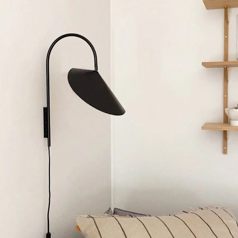 Nowoczesny Kinkiet Ścienny Petal z Regulowanym Kątem – Żelazna Lampa na Ścianę 12W, Idealna do Sypialni i Salonu 4