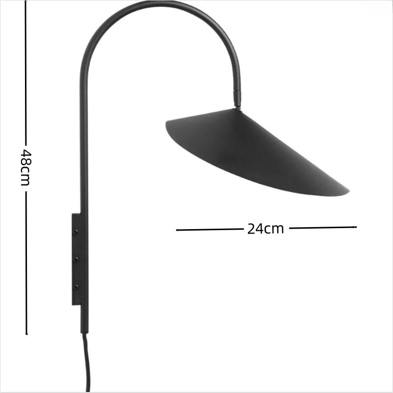 Nowoczesny Kinkiet Ścienny Petal z Regulowanym Kątem – Żelazna Lampa na Ścianę 12W, Idealna do Sypialni i Salonu 8