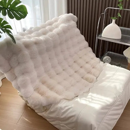 Okrągły Dywan Ze Sztucznego Futra | 1,5 kg Do Salonu 120 cm 5