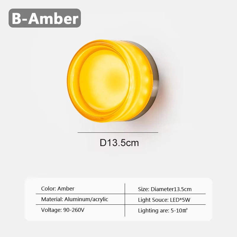 Okrągły Kinkiet Ścienny Minimalistyczny | Nowoczesne Oświetlenie 1,5 kg 10