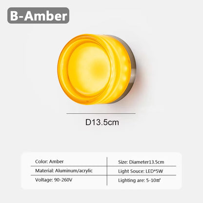 Okrągły Kinkiet Ścienny Minimalistyczny | Nowoczesne Oświetlenie 1,5 kg 10