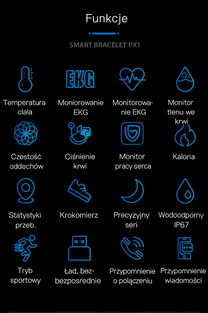 Opaska Sportowa SmartCardio V19 | Monitor PPG i EKG | 0.05 kg 4