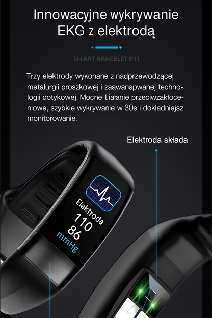 Opaska Sportowa SmartCardio V19 | Monitor PPG i EKG | 0.05 kg 5