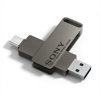 Pamięć Flash USB 3.1 | Podwójne Złącze USB C i USB A | 0,032 kg 0