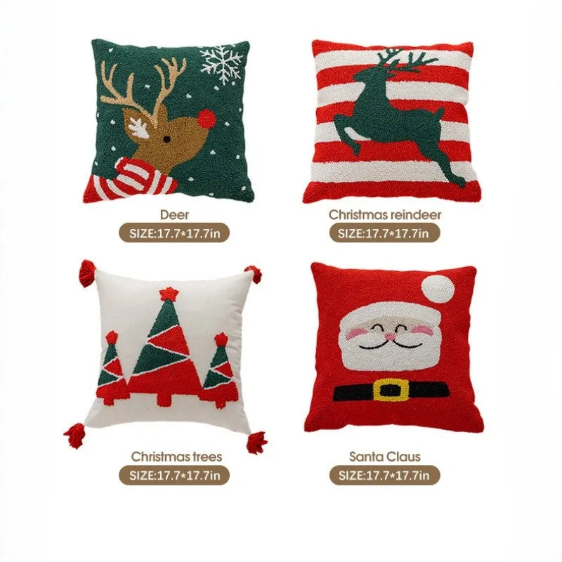 Pikowana Poszewka Na Poduszkę 45x45cm | Świąteczny Wzór | 0.2kg 4