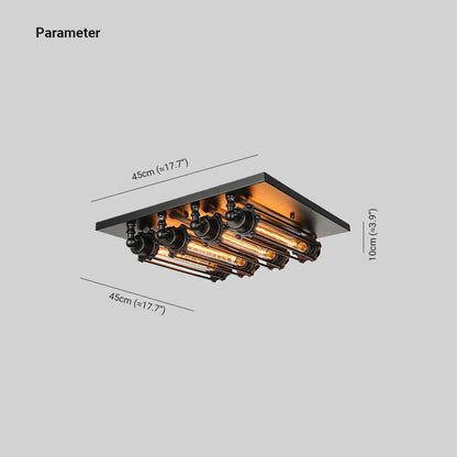 Plafon Epoch | Industrialna lampa sufitowa 4xE27 | 1.5kg 5