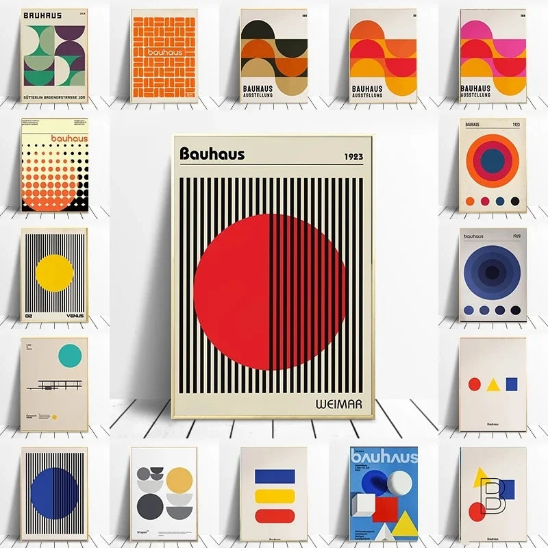 Plakat Bauhaus | Minimalistyczny Design na Płótnie 0,5 kg 0
