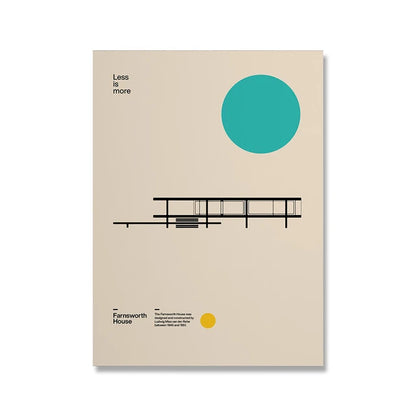Plakat Bauhaus | Minimalistyczny Design na Płótnie 0,5 kg 19