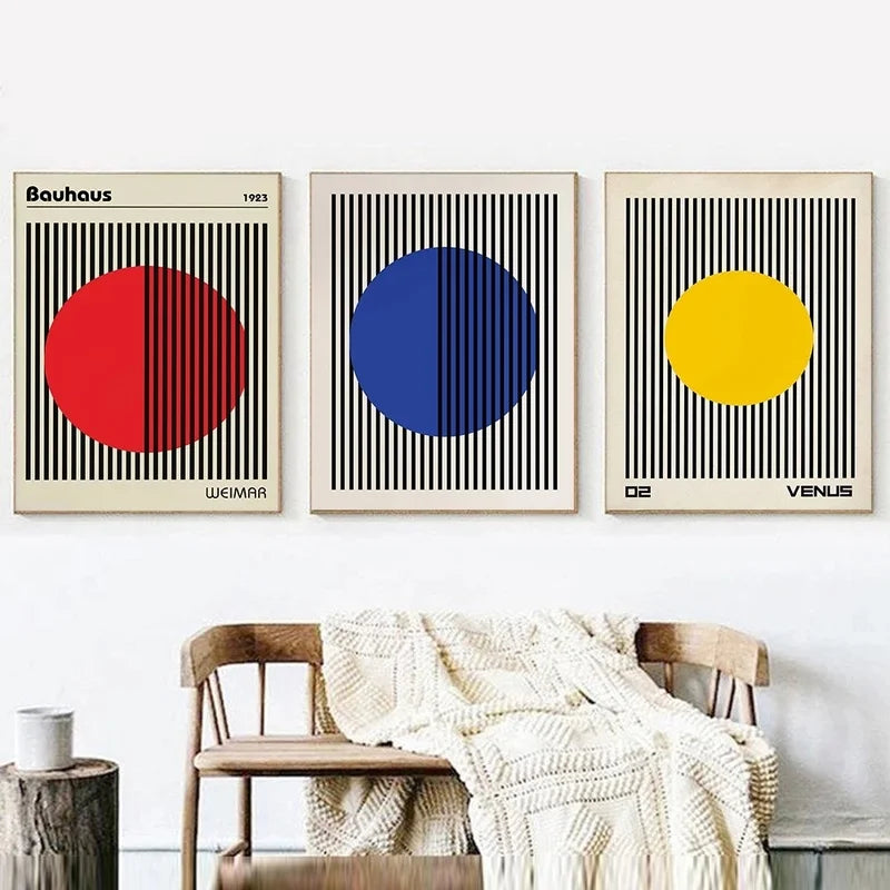 Plakat Bauhaus | Minimalistyczny Design na Płótnie 0,5 kg 3