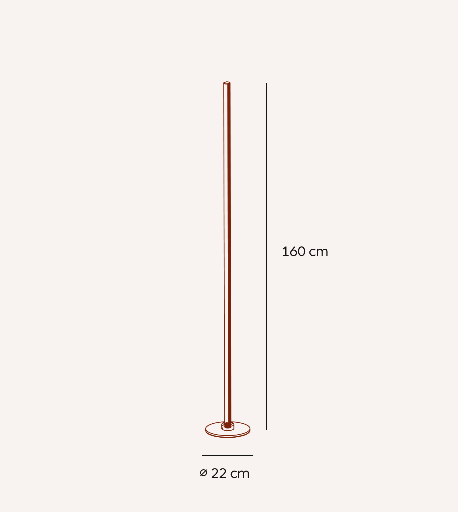 Podstawa Arca | Lampa podłogowa z systemem Click Connect 1,5 kg 3