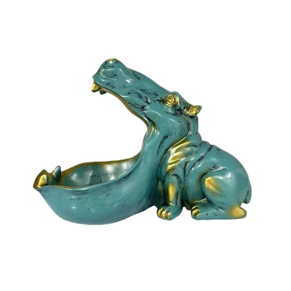 Posąg Hipopotama | Dekoracja Wnętrz z Żywicy 1,5 kg 4