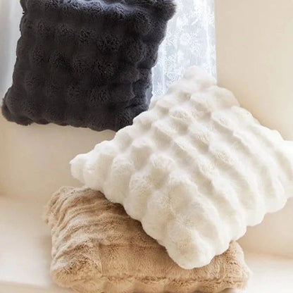 Poszewka Na Poduszkę Ze Sztucznego Futra Królika | Luksusowy Komfort 0.5 kg 2