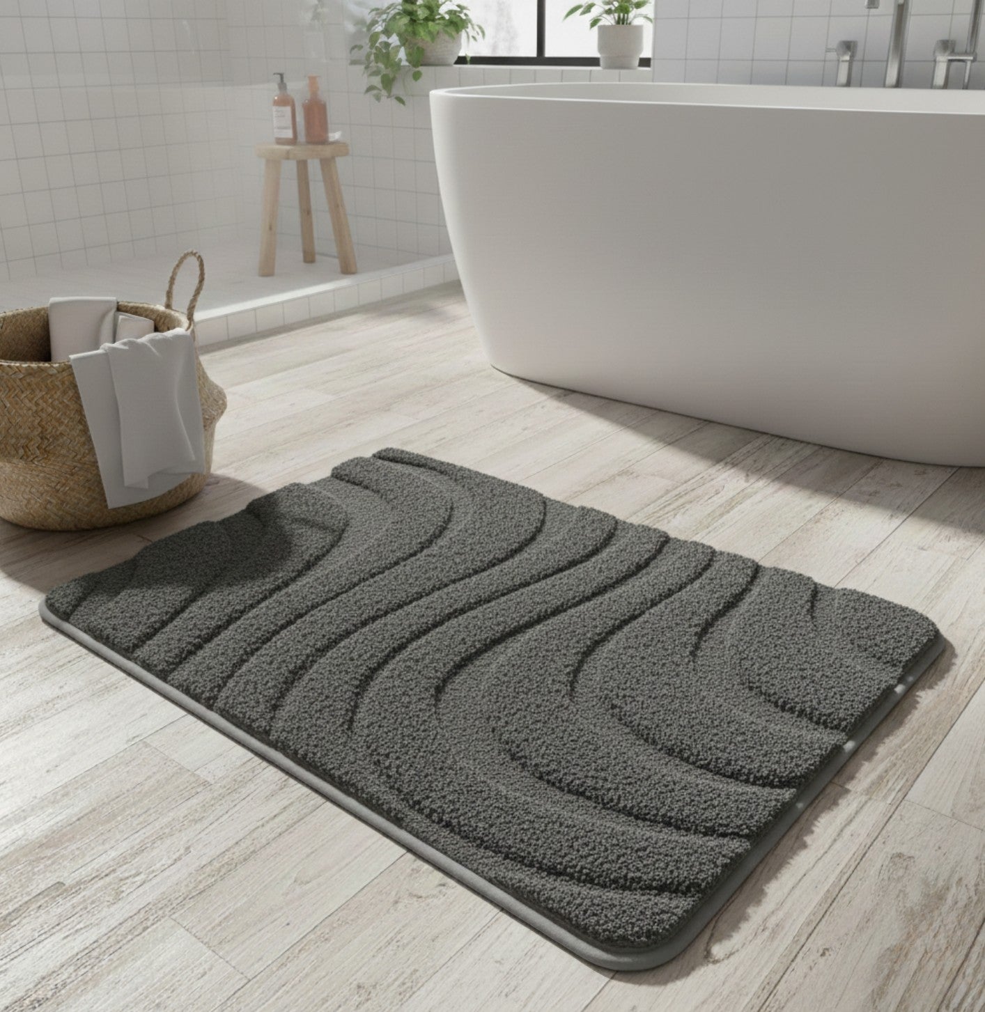 Flokowana Mata Łazienkowa