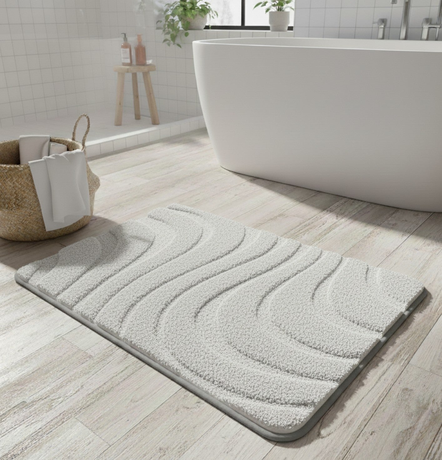 Flokowana Mata Łazienkowa