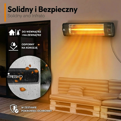 Promiennik Ścienny InfraCalm | Ogrzewanie Podczerwone 2,5 kg 2