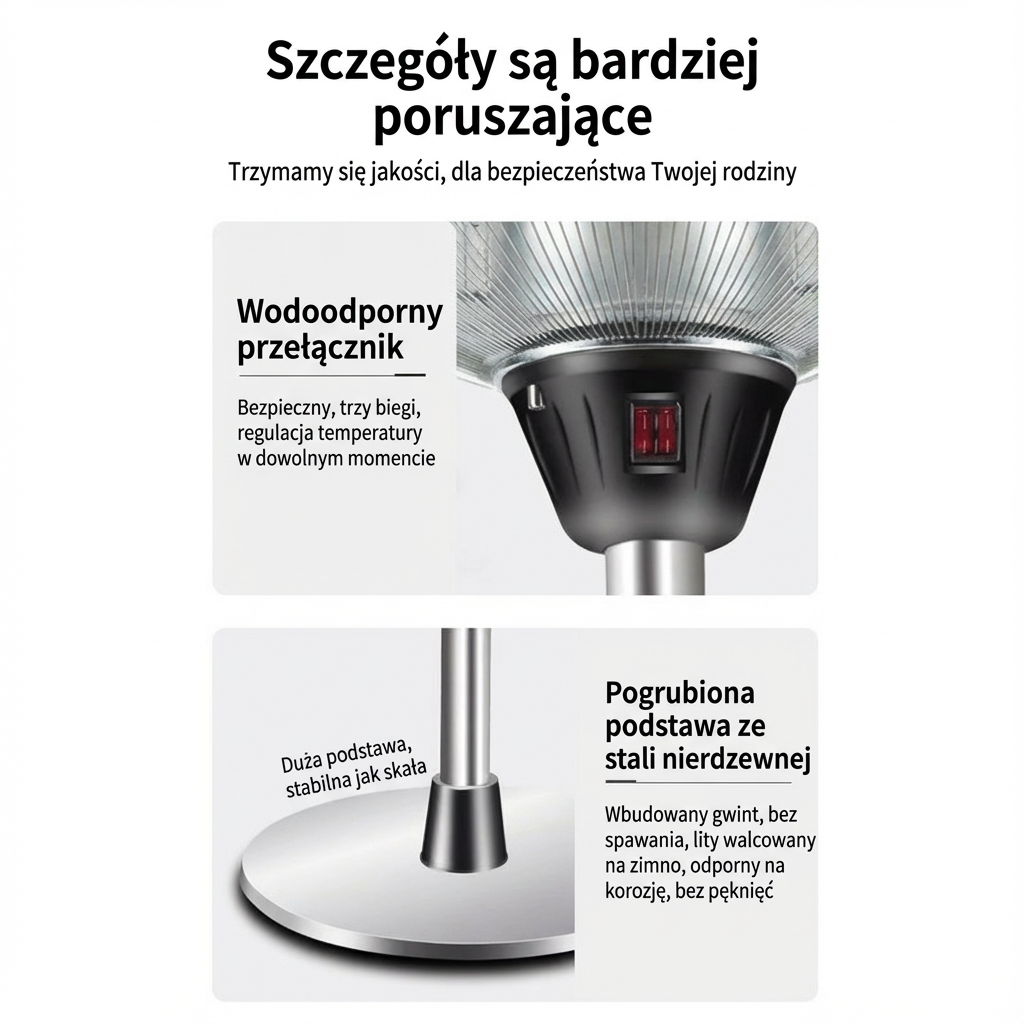 Promiennik tarasowy | Ogrzewanie podczerwienią 10 kg 2