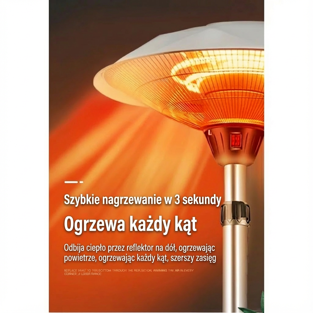 Promiennik tarasowy | Ogrzewanie podczerwienią 10 kg 3