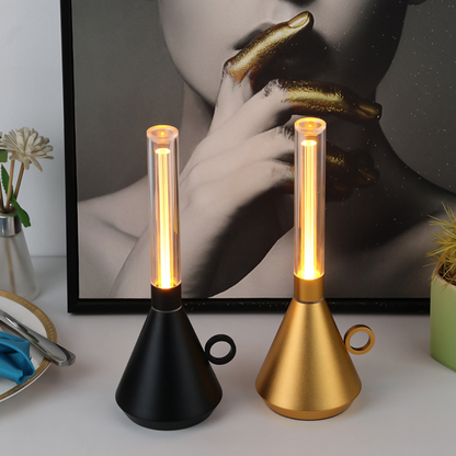 Przenośna Latarnia Retro z Regulowanym Oświetleniem | Elegancki Design, Bezprzewodowa 3