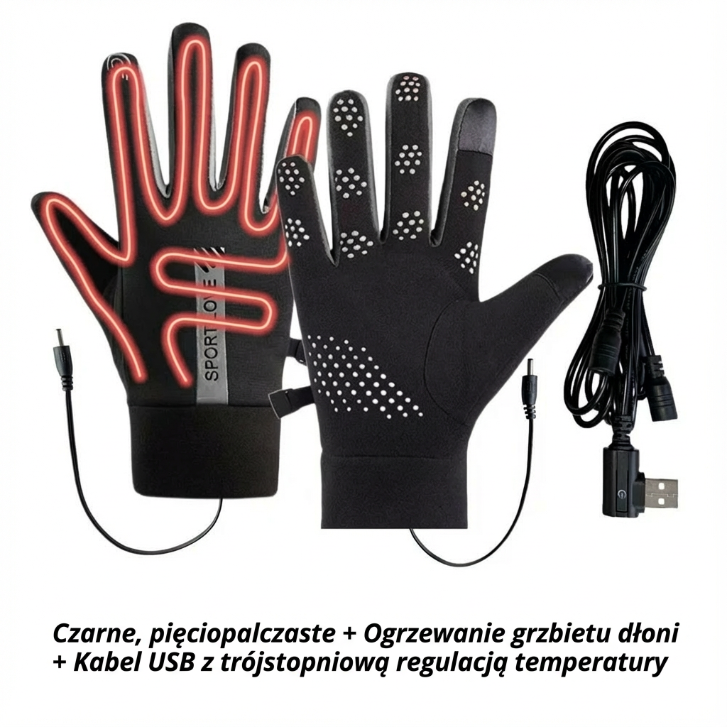 Rękawice Grzewcze ThermoGrip | Ogrzewanie Palców 0,5 kg 3