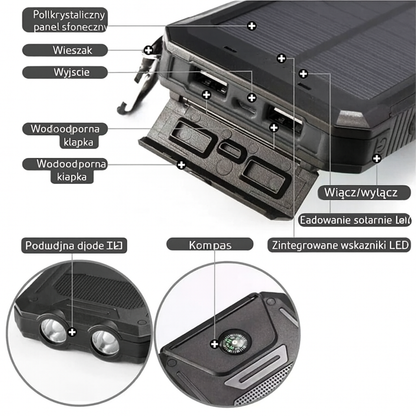 Solaris Trek | Powerbank solarny 500000 mAh 7