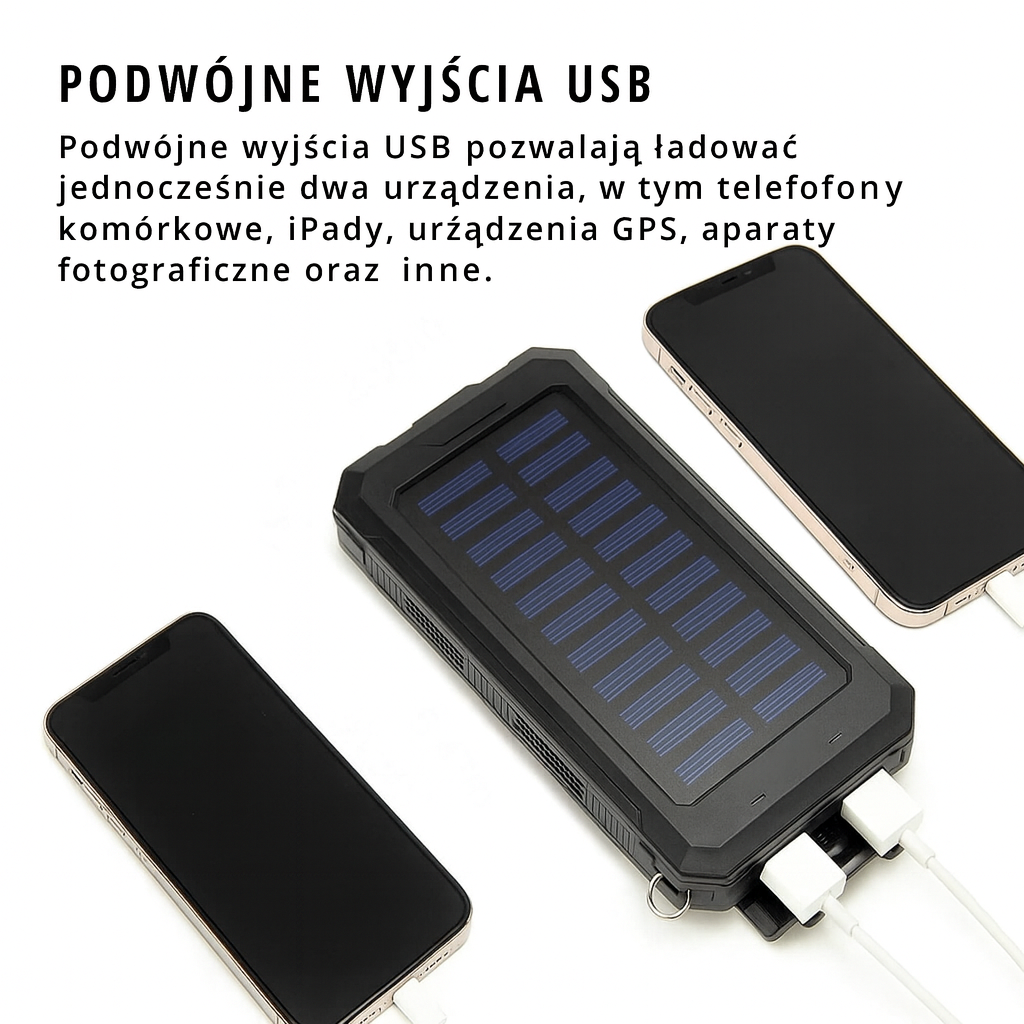 Solaris Trek | Powerbank solarny 500000 mAh 8