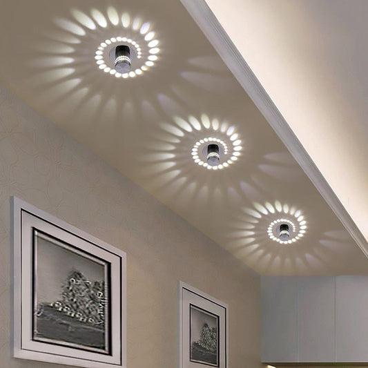 Spiralna Lampa Sufitowa LED | Nowoczesne Oświetlenie Sufitowe z Możliwością Montażu na Ścianach 0